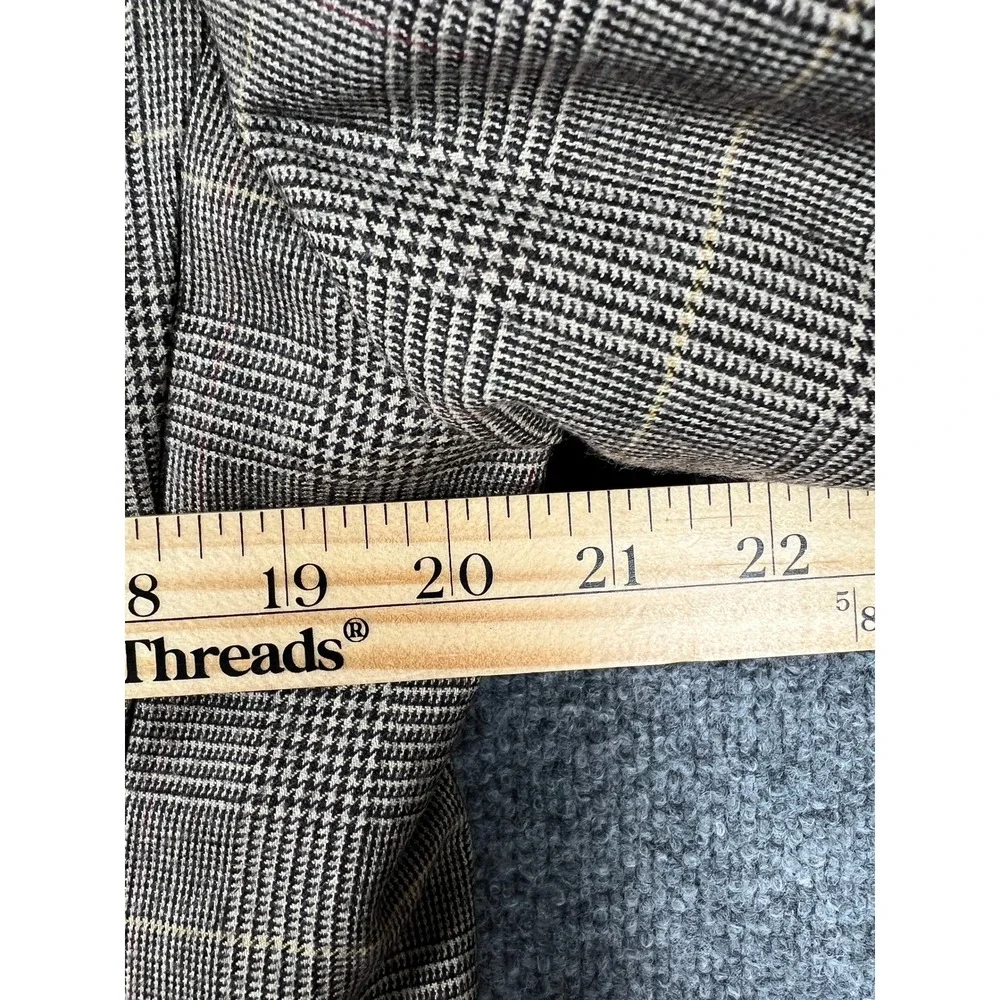 Banana Republic Blazer Mens 38S Tan Brown Wool Glen Plaid Sport Coat Old Money